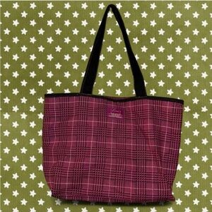 Levi Preppy Plaid Tote Shoulder Bag Purse Pink 2009 Y2K Vintage Chic Twee Rare